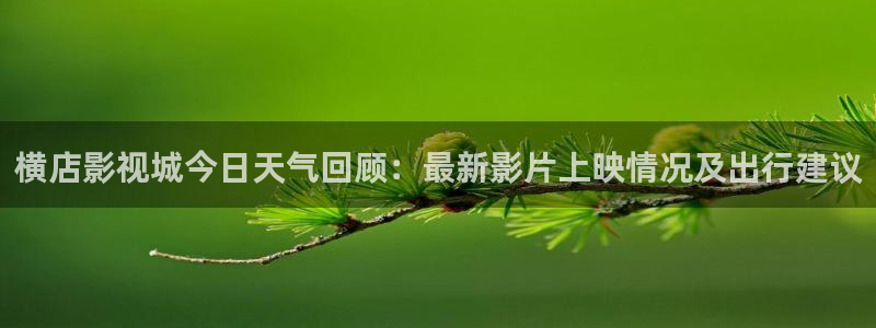 小小影视在线观看下载：横店影视城今日天气回顾：最新影片上映情况及出行建议